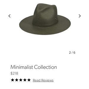 SOLD OUT ONLINE Brand new Kin the Label minimalist straw hat in olive!